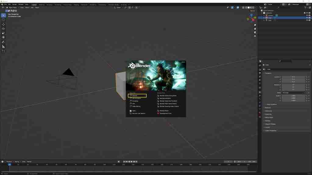 Easy Blender Fire in Minutes! How to Make Fire in Blender Using Metaballs, Particles, Eevee, and a Simple Shader 1 Blender Fire - Modelling - 1-Open Blender