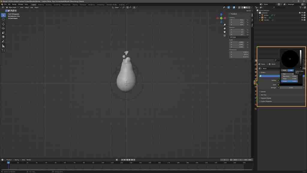 Easy Blender Fire in Minutes! How to Make Fire in Blender Using Metaballs, Particles, Eevee, and a Simple Shader 34 Blender Fire - Shader - Adjusting the World Background