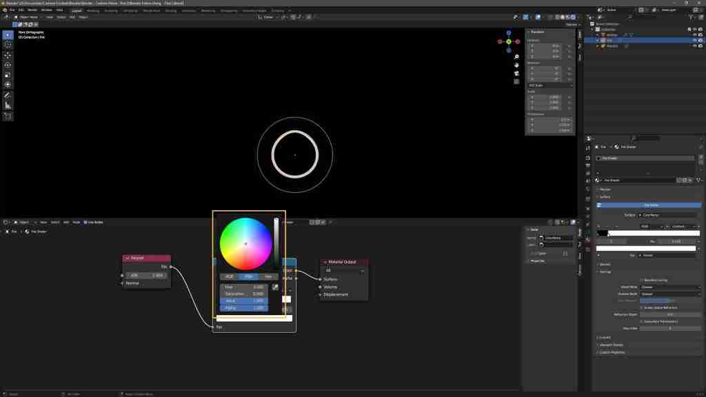 Easy Blender Fire in Minutes! How to Make Fire in Blender Using Metaballs, Particles, Eevee, and a Simple Shader 48 Blender Fire - Shader - Updating the Color Ramp Colors