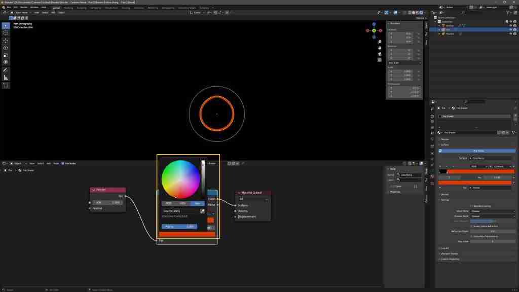 Easy Blender Fire in Minutes! How to Make Fire in Blender Using Metaballs, Particles, Eevee, and a Simple Shader 49 Blender Fire - Shader - Updating the Color Ramp Colors Part 2