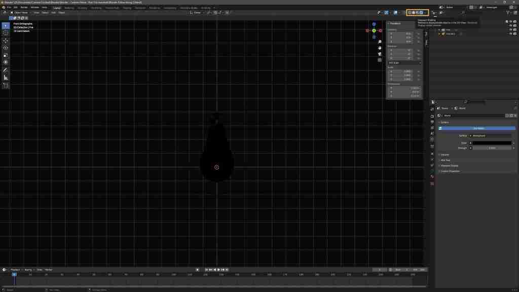 Easy Blender Fire in Minutes! How to Make Fire in Blender Using Metaballs, Particles, Eevee, and a Simple Shader 35 Blender Fire - Shader - Switching the Viewport Shading Setting