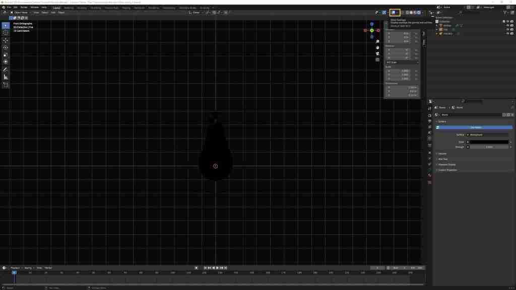 Easy Blender Fire in Minutes! How to Make Fire in Blender Using Metaballs, Particles, Eevee, and a Simple Shader 36 Blender Fire - Shader - Disabling Overlay Settings