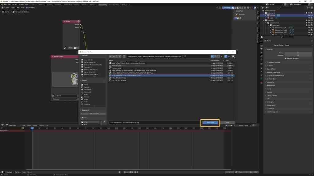 Blender Background Image Tutorial - Adding the Image