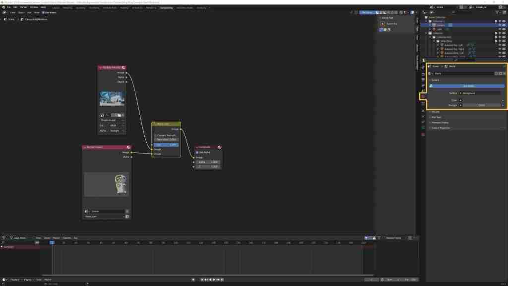 Blender Background Image Tutorial - Adjusting the World Color