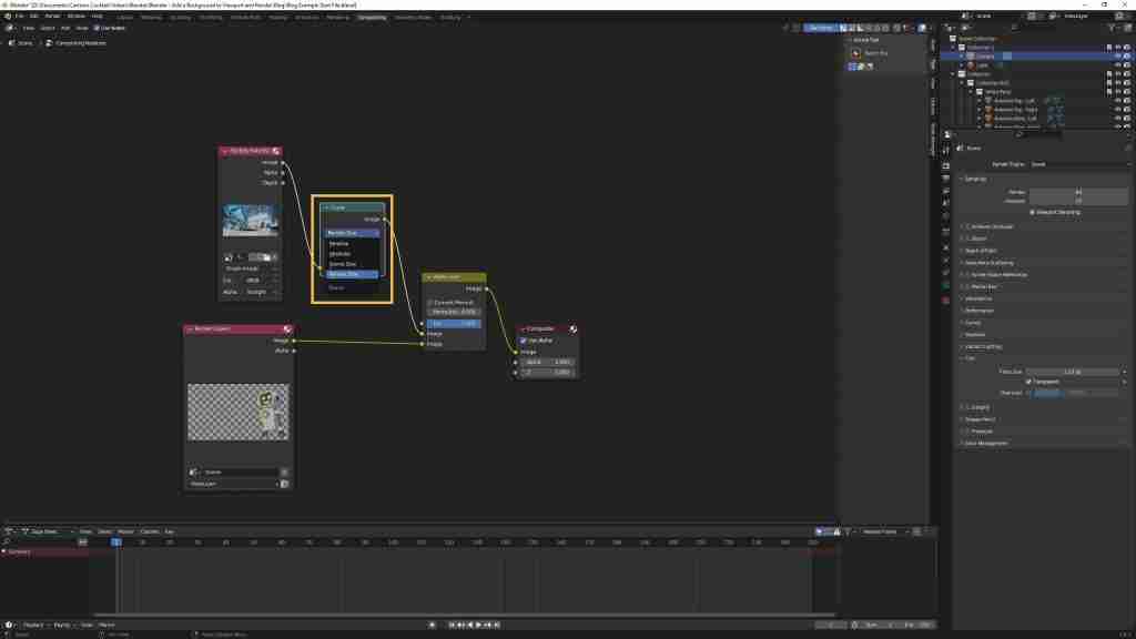 Blender Background Image Tutorial - Resizing the Image 2