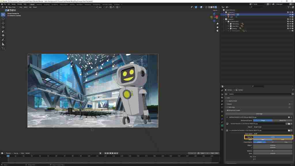 Blender Background Image Tutorial - Adjust Opacity