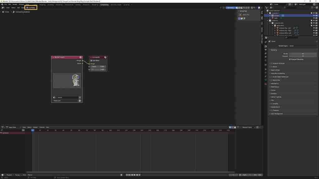 Blender Background Image Tutorial - Using Nodes