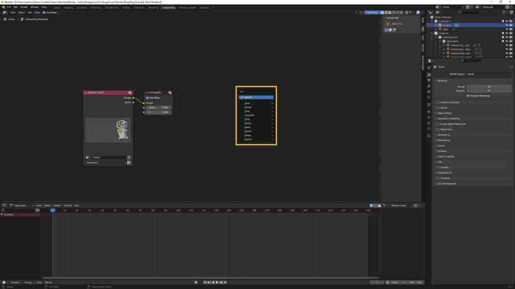 Blender Background Image Tutorial - Add Menu