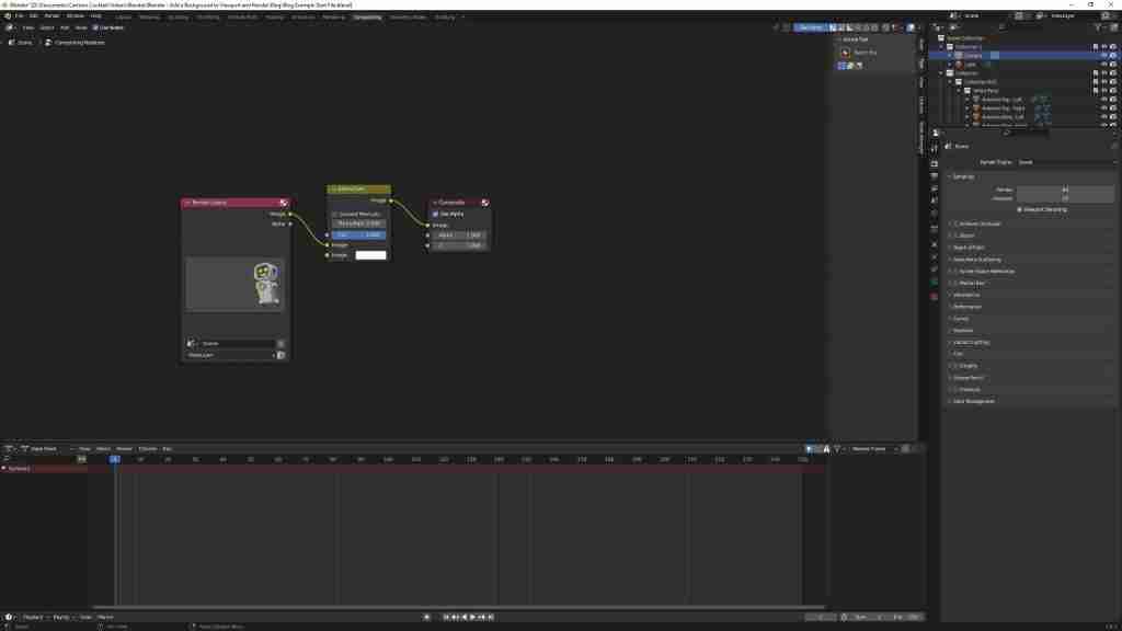 Blender Background Image Tutorial - Connecting the Alpha Node