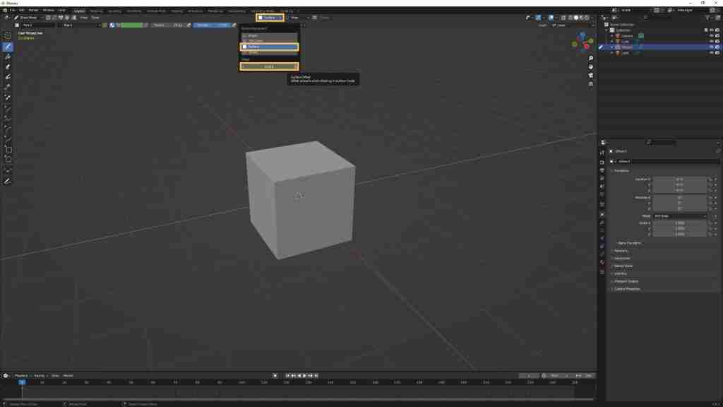 5 Easy Steps to Draw on a 3D Object with Blender Grease Pencil 4 Draw on a 3D Object with Blender Grease Pencil - Adjust the Stroke Placement