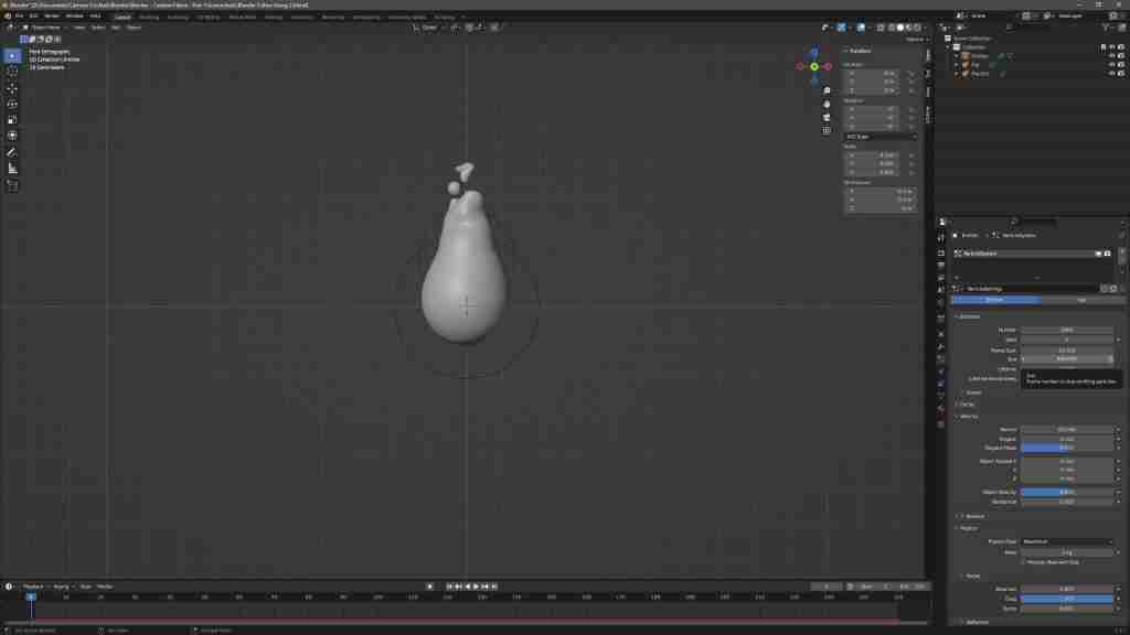 Easy Blender Fire in Minutes! How to Make Fire in Blender Using Metaballs, Particles, Eevee, and a Simple Shader 17 Blender Fire - Modelling - Changing the particles direction from down to up in Blender