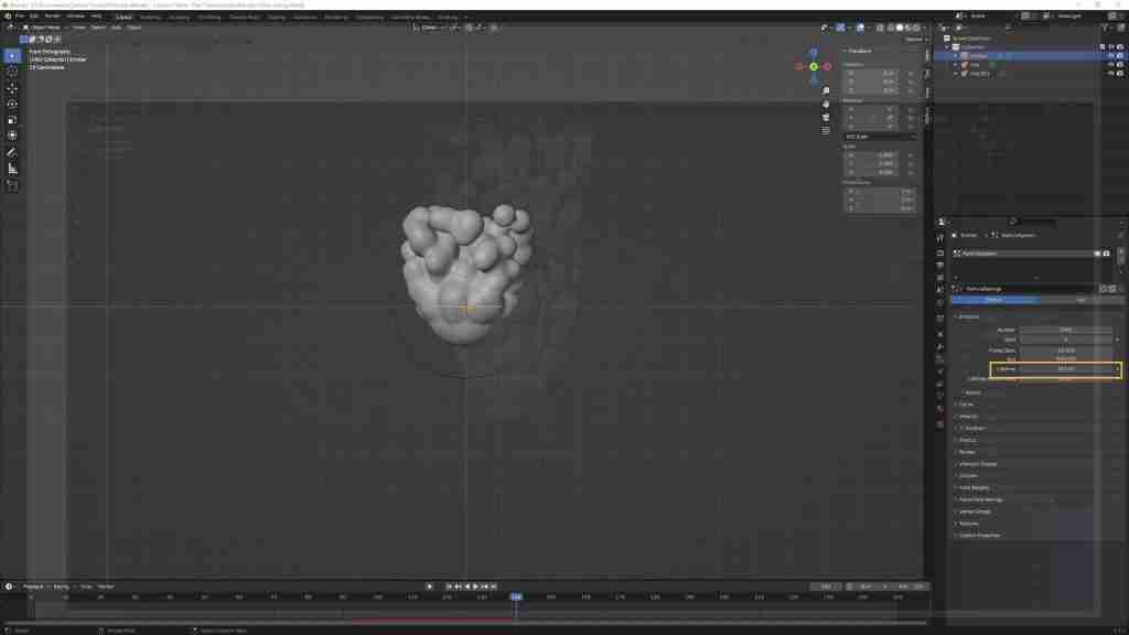 Easy Blender Fire in Minutes! How to Make Fire in Blender Using Metaballs, Particles, Eevee, and a Simple Shader 18 Blender Fire - Modelling - Changing the lifetime of particles in Blender