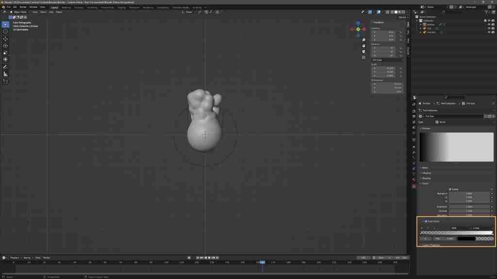 Easy Blender Fire in Minutes! How to Make Fire in Blender Using Metaballs, Particles, Eevee, and a Simple Shader 24 Blender Fire - Modelling - Adjusting the texture controlling the fire in Blender