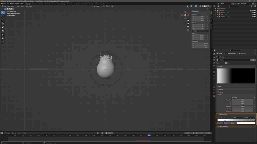Easy Blender Fire in Minutes! How to Make Fire in Blender Using Metaballs, Particles, Eevee, and a Simple Shader 27 Blender Fire - Modelling - Adjusting the texture controlling the fire in Blender