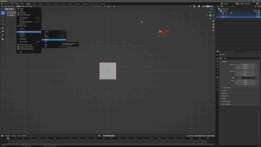Easy Blender Fire in Minutes! How to Make Fire in Blender Using Metaballs, Particles, Eevee, and a Simple Shader 3 Blender Fire - Modelling - Entering front orthographic view in Blender