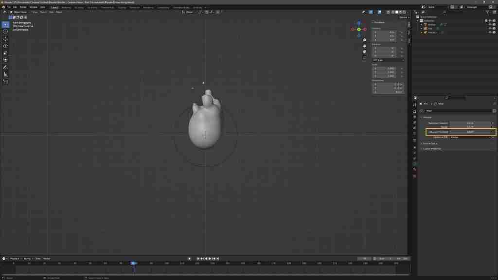 Easy Blender Fire in Minutes! How to Make Fire in Blender Using Metaballs, Particles, Eevee, and a Simple Shader 30 Blender Fire - Modelling - Changing the area of influence of the metaballs in Blender