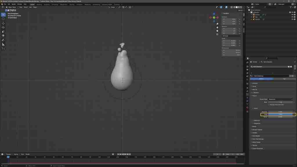 Easy Blender Fire in Minutes! How to Make Fire in Blender Using Metaballs, Particles, Eevee, and a Simple Shader 32 Blender Fire - Modelling - Adjusting the physics of the emitter in Blender